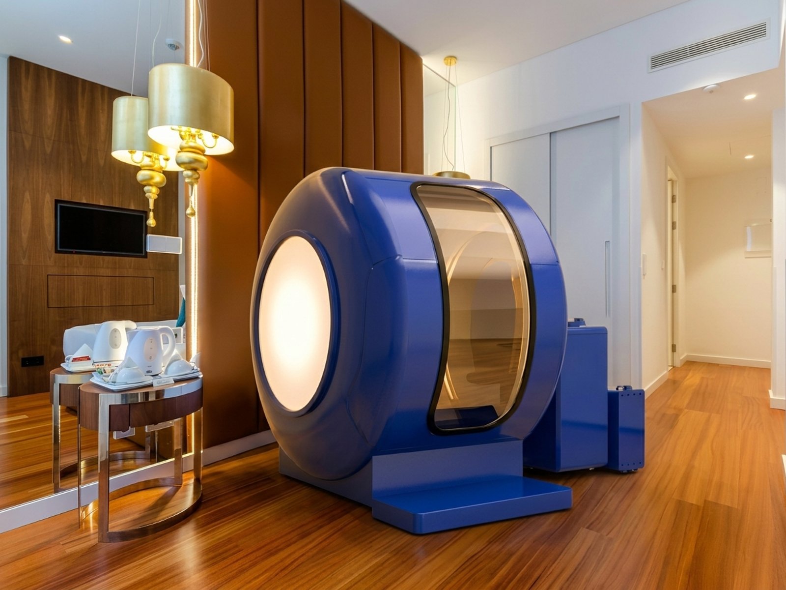 HCD Cabin Series C5 | Hyperbaric Chamber 2.0 ATA — in-room view