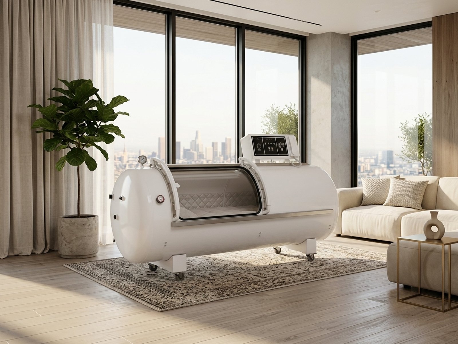 HCD Home Series H2 | Home Hyperbaric Chamber 1.5 ATA — in-room view