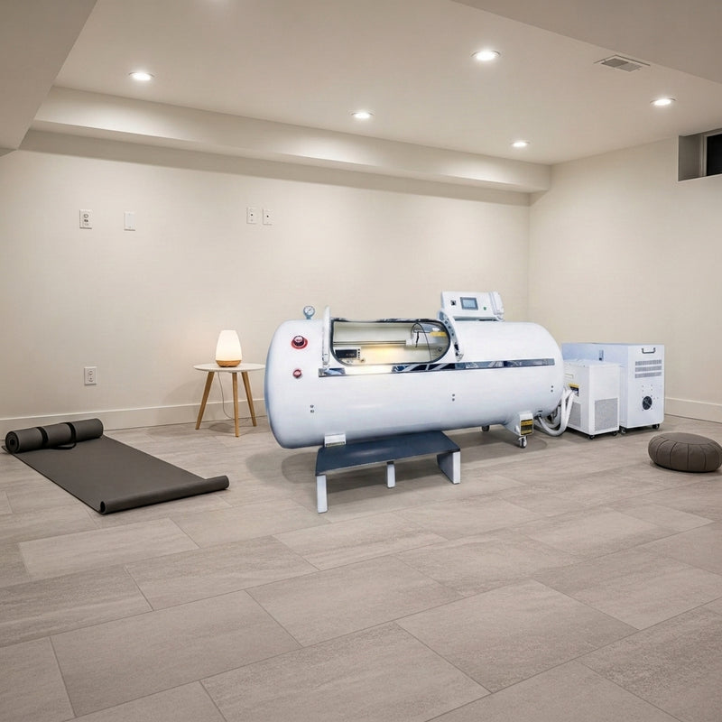 HCD Verta Series V7 | Hard-Shell Hyperbaric Chamber 1.5 ATA - Room Scene