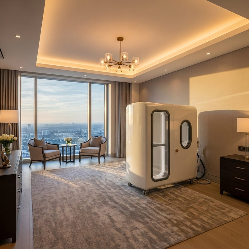 HCD Verta Series V4|Hard-Shell Hyperbaric Chamber 2.0 ATA - Room Scene