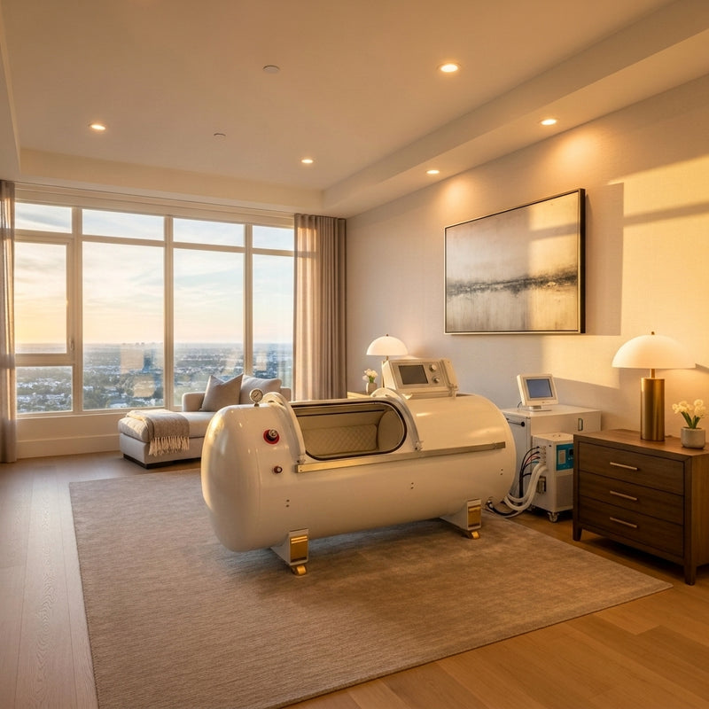 HCD Verta Series V6 | Hard-Shell Hyperbaric Chamber 1.5 ATA - Room Scene